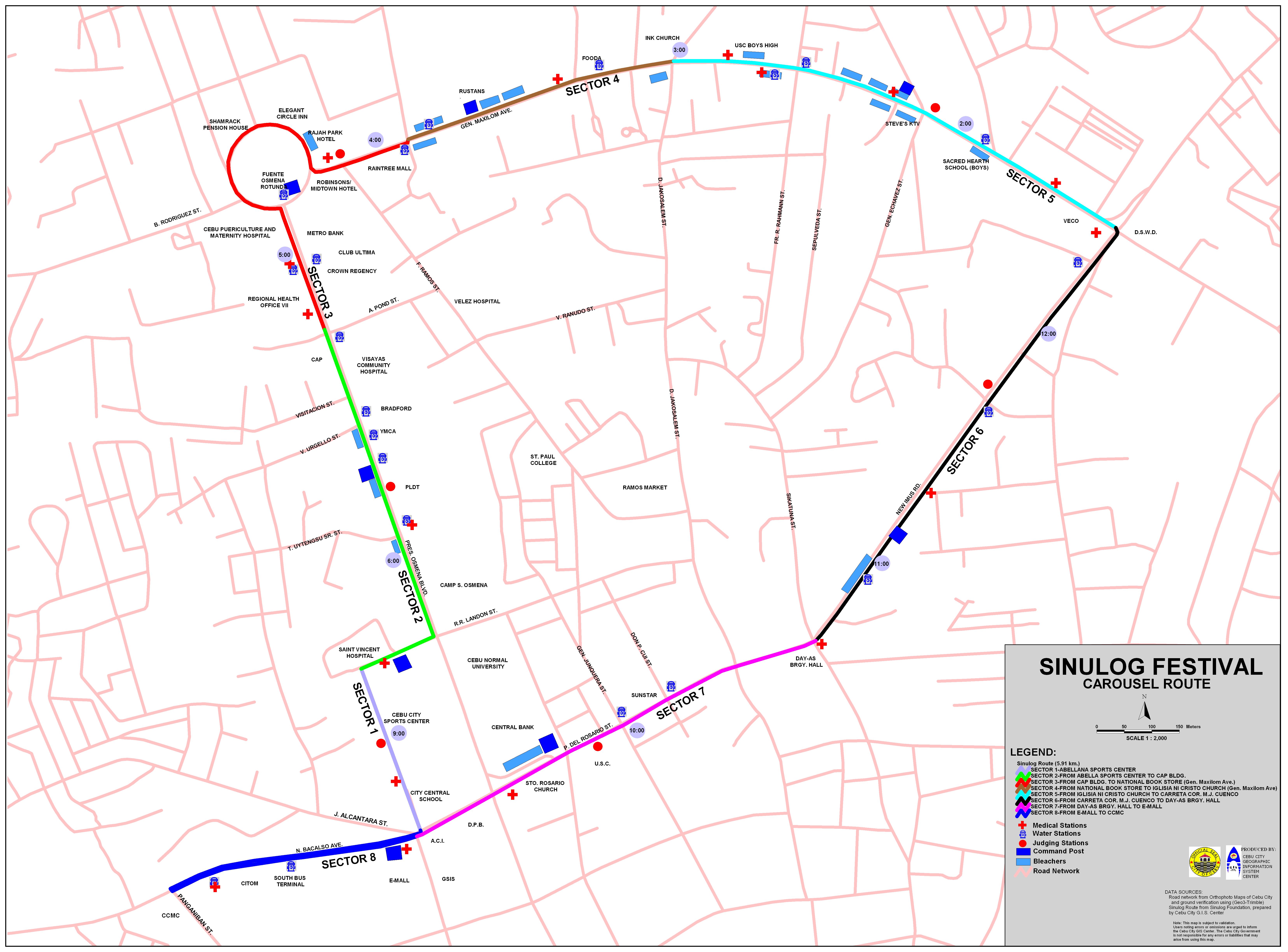 Sinulog carousel route 2013